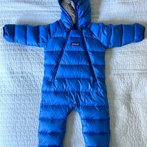 Patagonia Infant Puffer Suit in Vibrant Blue